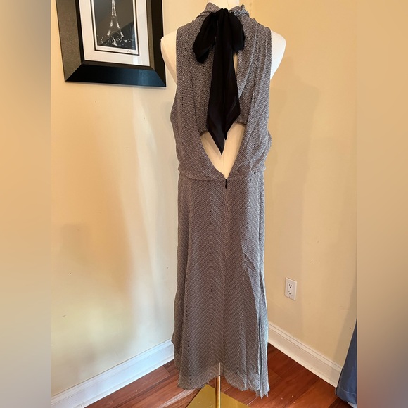 Reiss Jenna Chevron Print Midi Dress - Picture 8 of 9